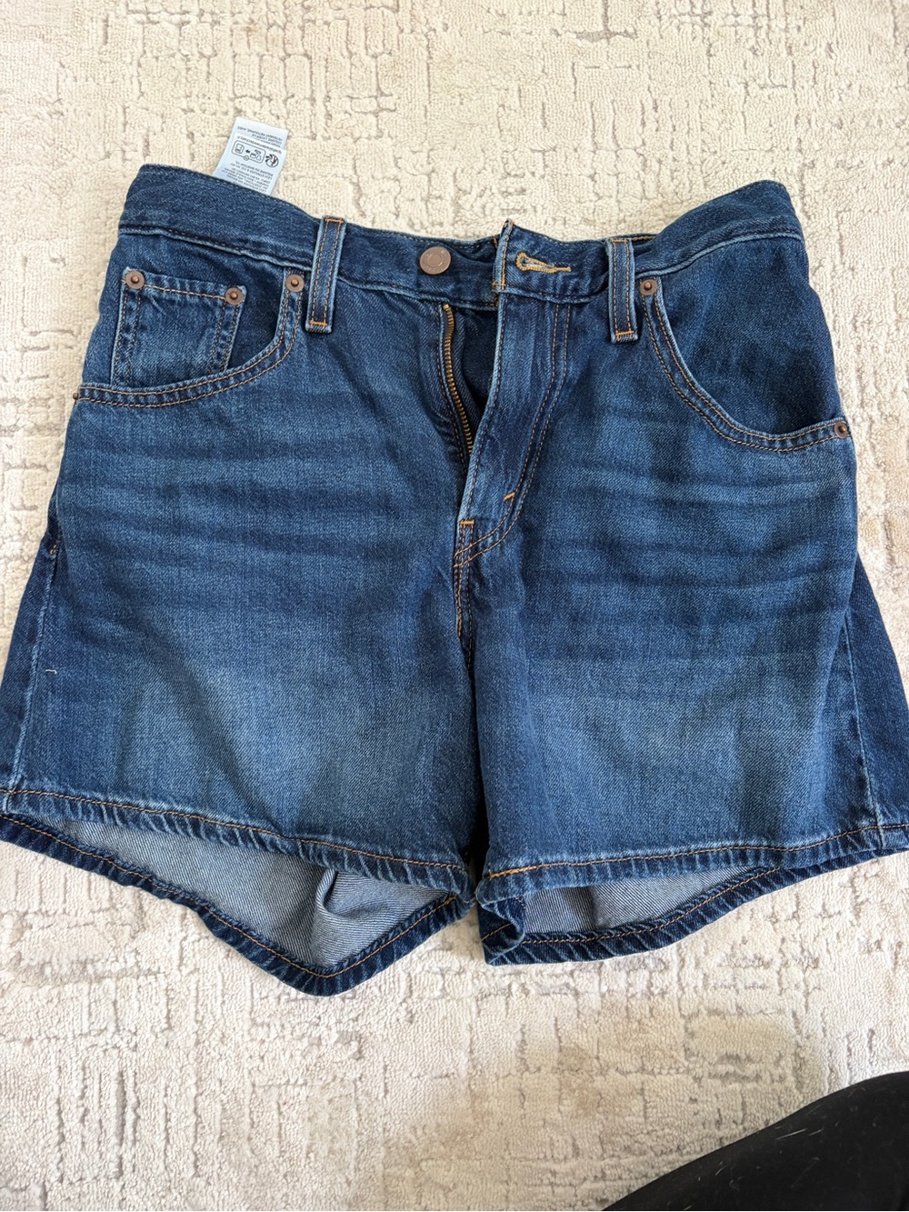 Levi’s Cinch Waist Classic Blue Denim Women's Shorts